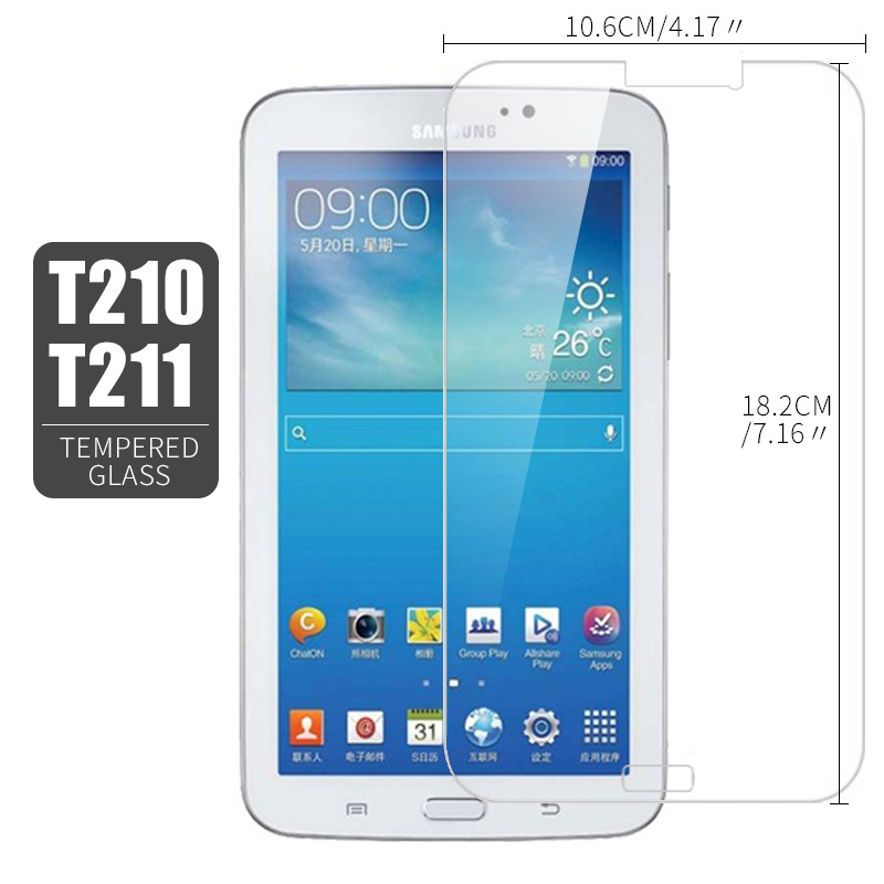 9 H Gehard Glas Voor Samsung Galaxy Tab 3 7.0 T210 T211 P3200 7.0 inch Screen Protector Shockproof Tablet Beschermende film 2.5D