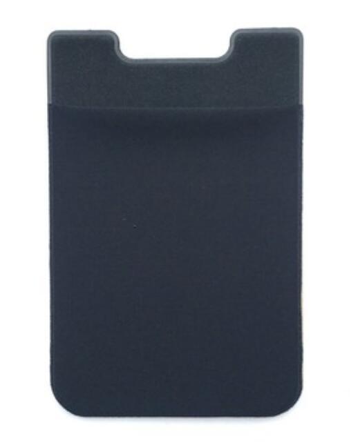 Universal- dauerhaft Lycra Klebstoff Aufkleber Zurück Abdeckung Karte Halfter Beutel Für iPhone Samsung Alle Smartphones: Schwarz