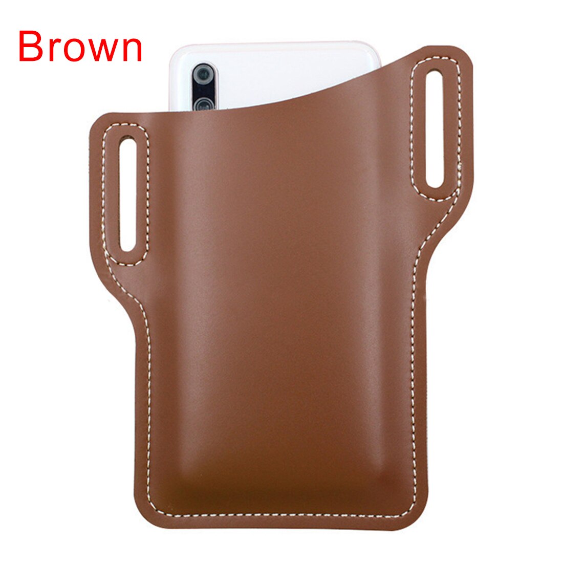 Pocket Belt Clothing Bag Waist Bag Men Casual Leather Retro Fanny Pack Belt Bag Pouch For women Travle Phone Bag: brown