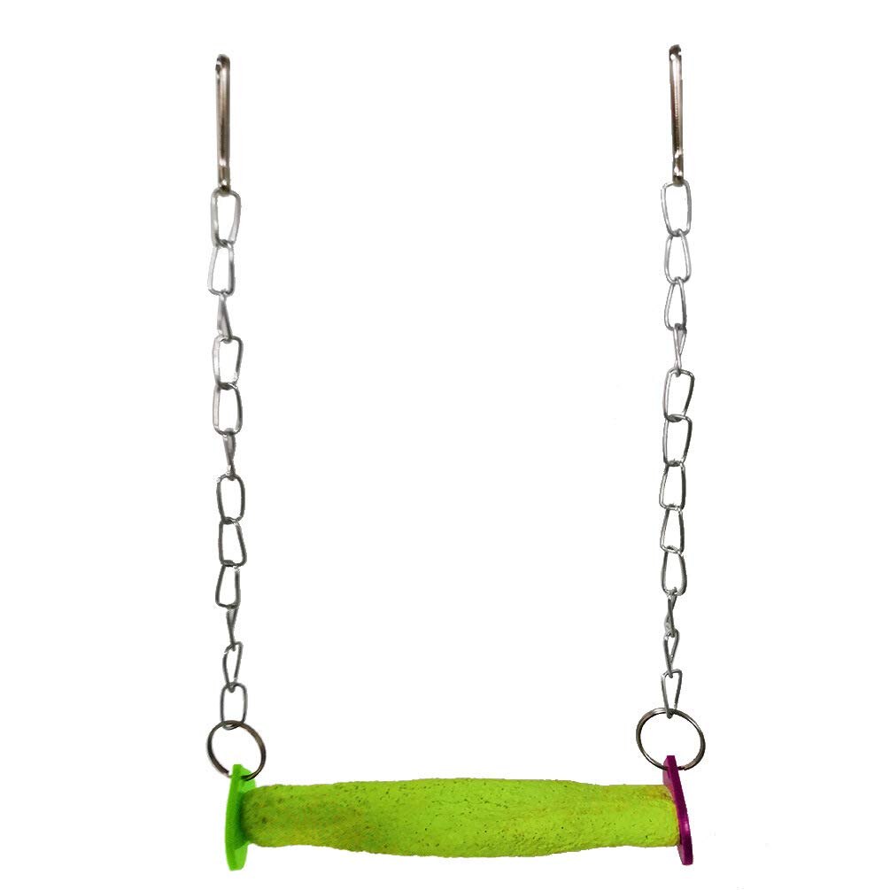 Bird Hanging Swing Toy Parrot Grinding Claws Standing Bar for Parakeet Cockatiel Finch Lovebird Budgie Conure (Random Color): B-Random Color