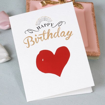 1 stk valentinsdag beskedkort kreativitet mini fødselsdagskort 20 stilarter kan vælge pap lykønskningskort kraft konvolut: Stil 11