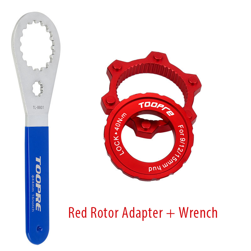 Bike Disc Brake Centerlock to 6-Bolt 6 Hole Rotor Adapter Wrench Spanner Bicycle 44mm Hub Center Lock Conversion Spacers: green