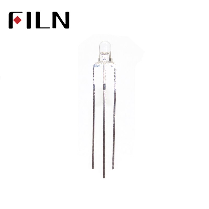 100 stk 3mm 2 farver rød og grøn fælles katode eller anode ledet vandklar lampe diode lys 3 pin