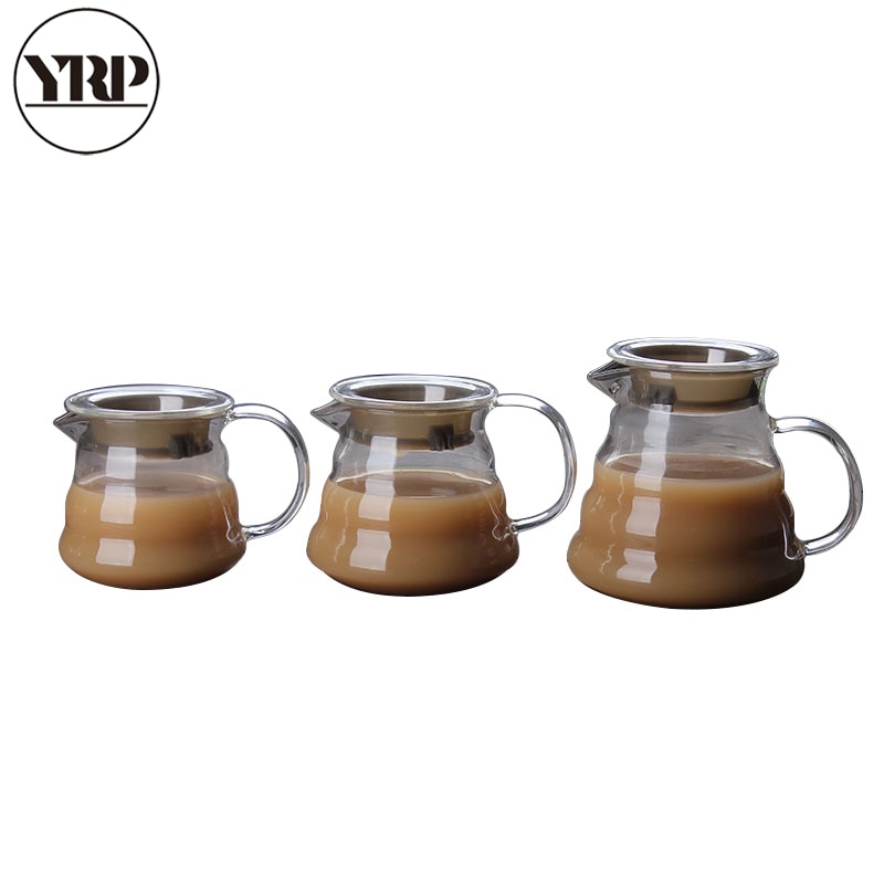 YRP 360ml 450ml 800ml V60 Giet Over Glas Bereik Koffie Server Karaf Drip Pot Koffie Waterkoker Brouwer barista Percolator Duidelijk Tool
