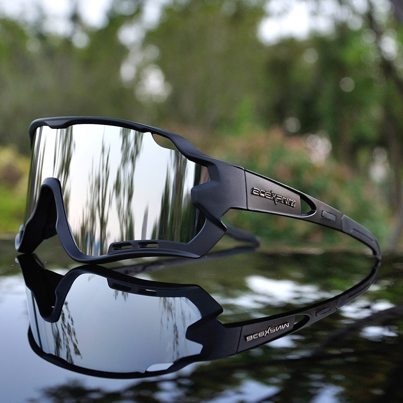 ACEXPNM Neue Polarisierte Radfahren Brille Mountainbike Radfahren Gläser Outdoor Sport Radfahren Sonnenbrille UV400 Brillen 4 Objektiv