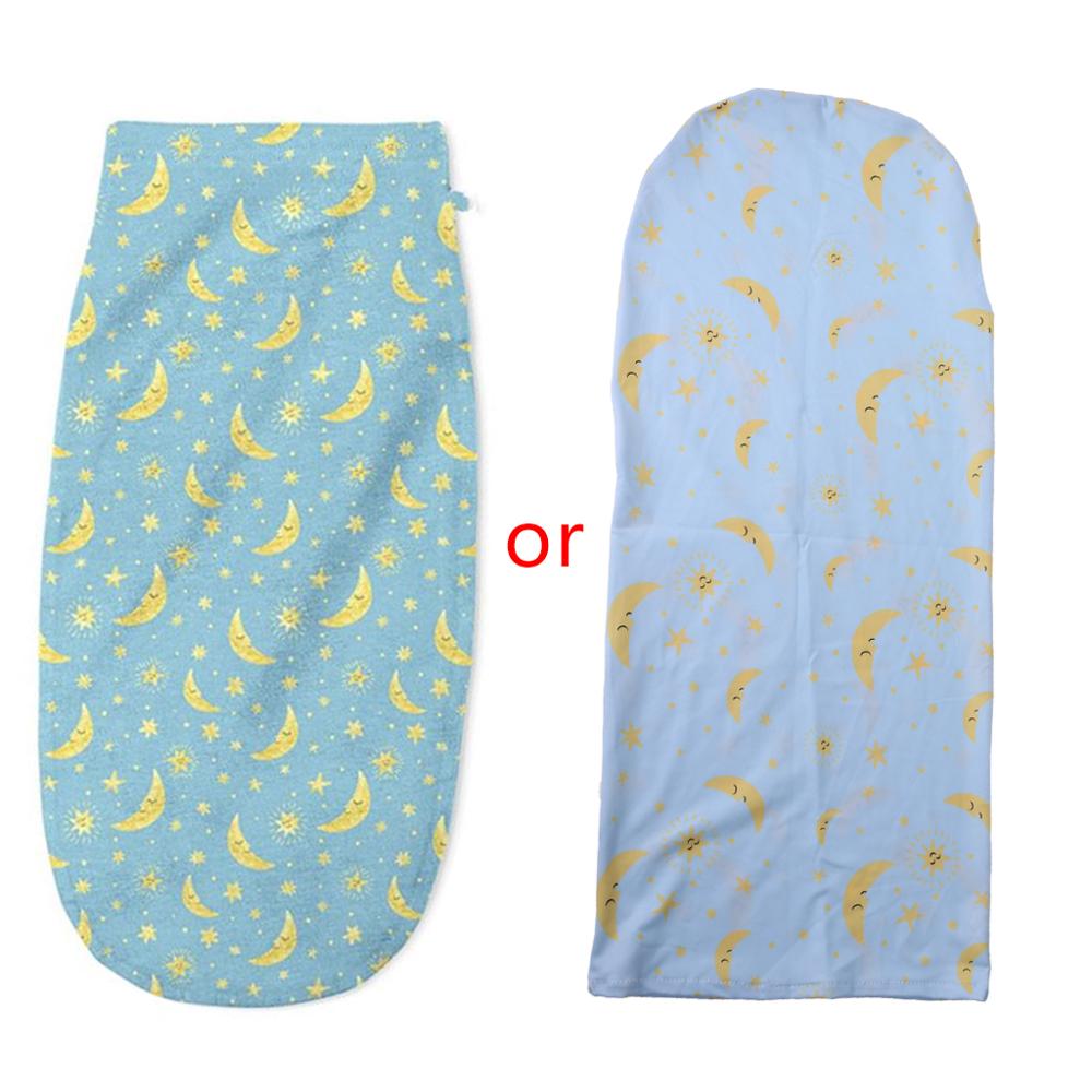 -né bébé Swaddle sac de couchage coton impression sac de couchage enfant en bas âge infantile doux serviette d'emballage couverture: Moon