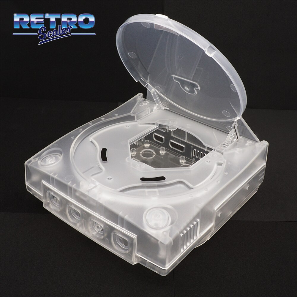 RetroScaler-carcasa de plástico de CC para consola de videojuegos Dreamcast, caja transparente, repuesto