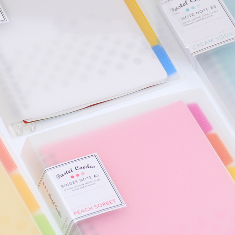 Loose Leaf Inner Core Macaron Note Boo Office School Supplies Ring Binder A5 B5 Notebook Diary Plan Binder