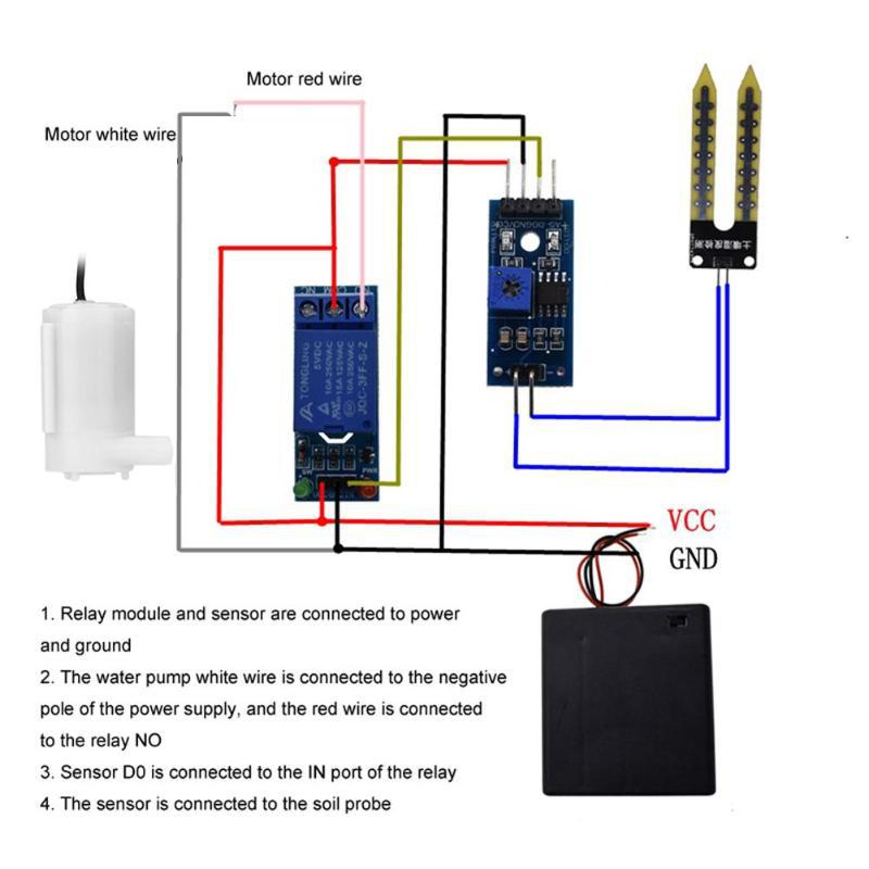 Automatische Irrigatie Module Kit - Bodemvochtsensor & Mini Waterpomp voor Arduino DIY
