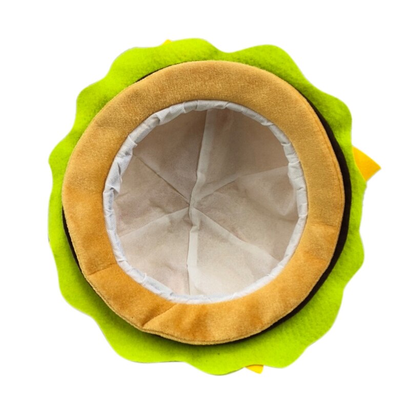Funny Hamburger Hat,Fun Fast Food Hamburger Hat,Pizza Party Supplies Decorations,Crazy Silly Hat for Halloween