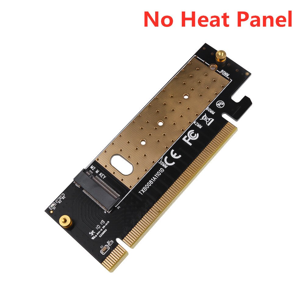 M.2 Naar Pcie X16 Adapter Kaart Pci-E Naar M. 2 Convert Adapter Nvme Ssd Adapter M2 M Sleutel Pci Express 3.0X4 2230-2280 Size: 01