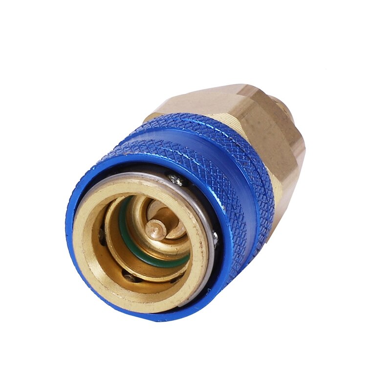 Oil/Dye Injector 30Ml 1 Oz with Low Side Quick Coupler Adapter 1/4 SAE R134A Manual Oiler A/C Oil Injector Adapter,Automotive Ai