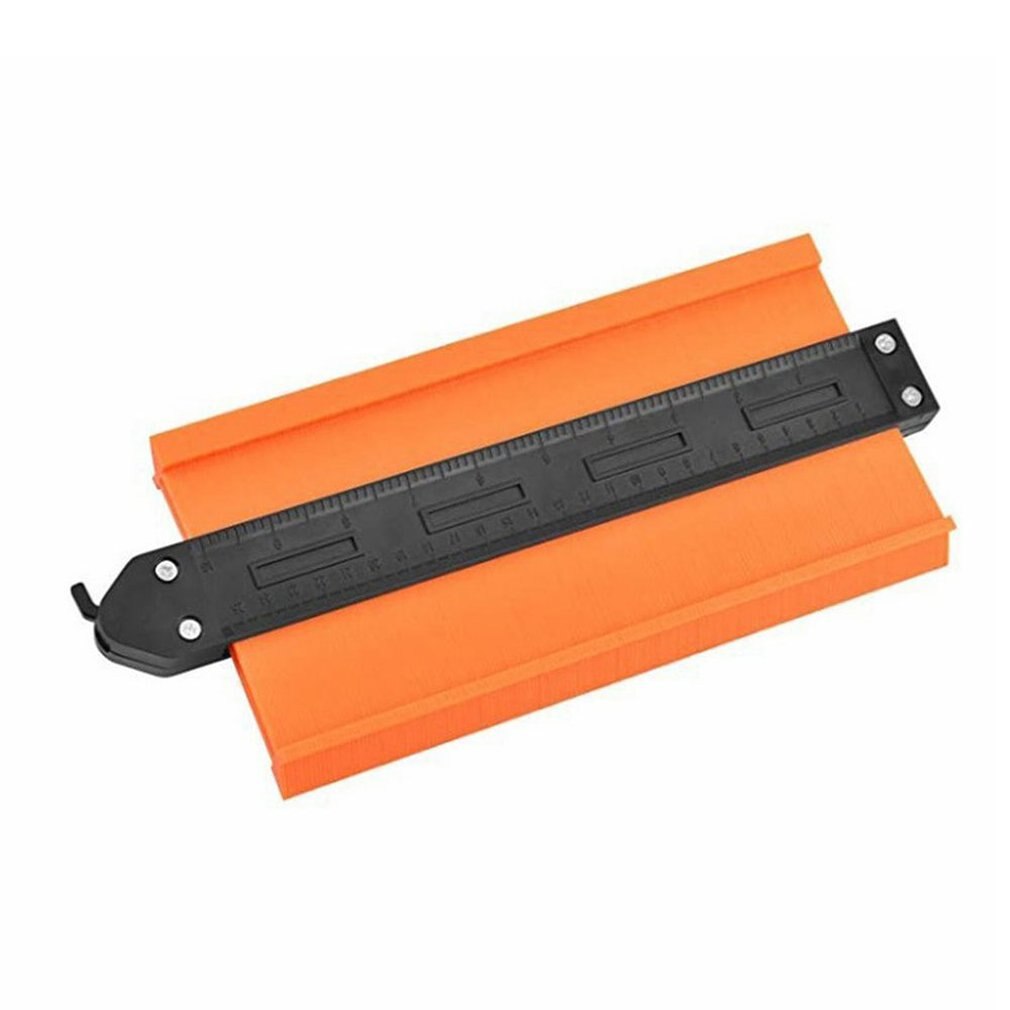 Contour Gauge Profile Tool irregular profile gauge radian ruler profile Radian ruler Shaper Copy ruler: orange 25cm