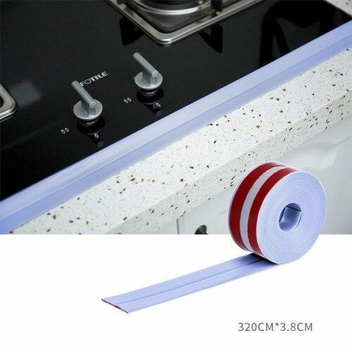 Waterproof Strip Sink Sticker Gap Fissure Sealant Happy Day Mildewproof Tape: Upgraded Acrylic Glue Blue 3 8cm   3 2 M