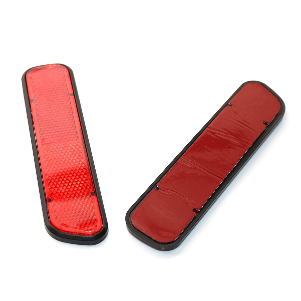 2Pcs Universal Car Reflective Warning Strip Tape Bumper Truck Safety Reflector Car Sticker Decal