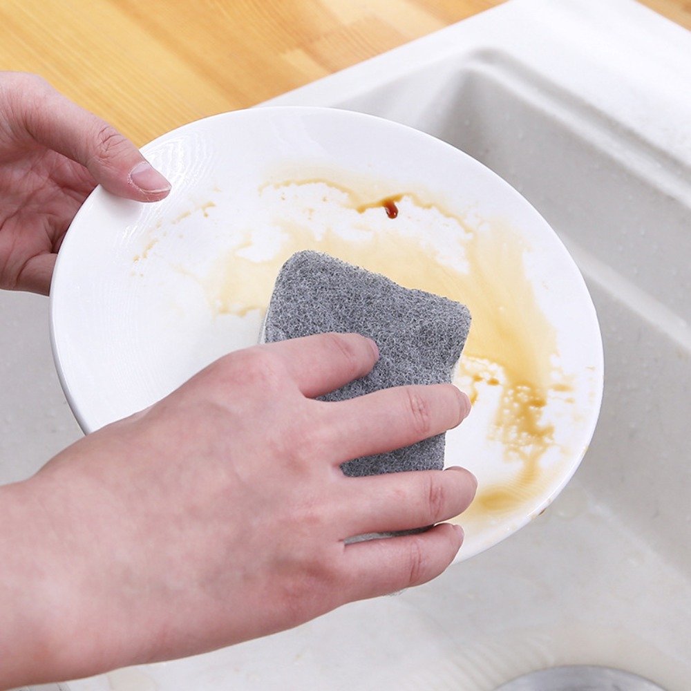 5PCS Double-Sided Cleaning Sponges Scouring Pads Soft Dish Cloth for Kitchen Bathroom Dishwashing Sponge Towels Household Tools