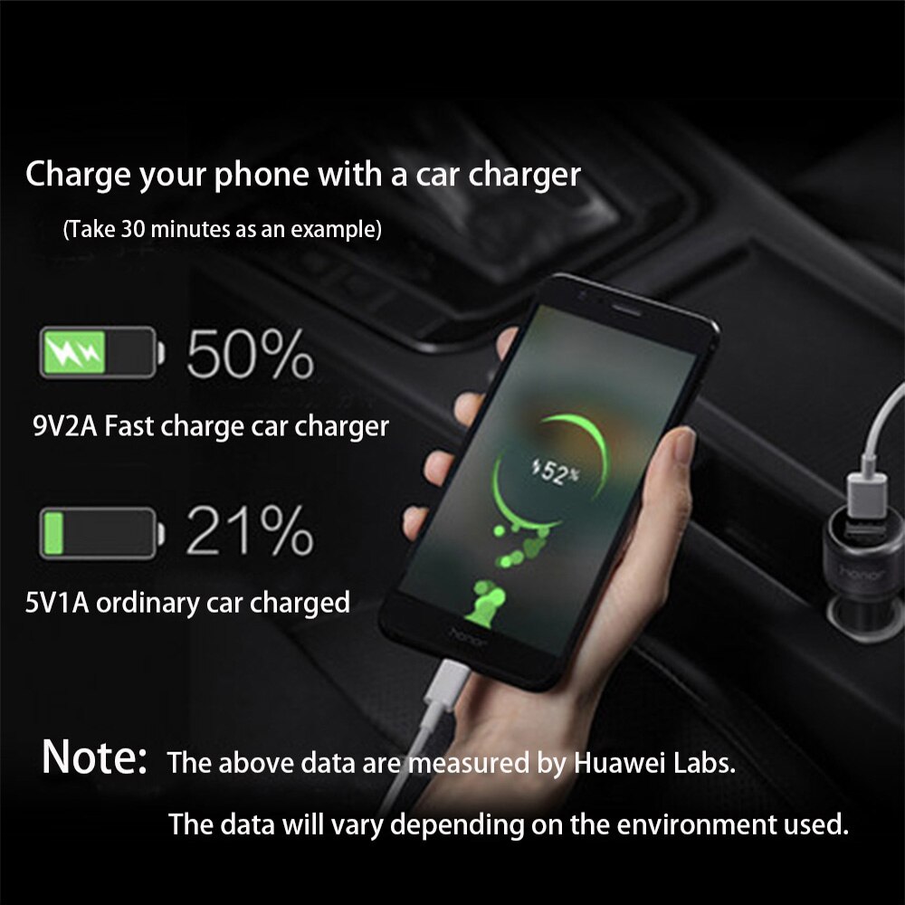 Cargador de Metal para coche Huawei, dispositivo de carga rápida FCP para Huawei P30 P20 P10 P9 Plus Mate 30 20 10 9 8 Pro Lite Honor V20 V10