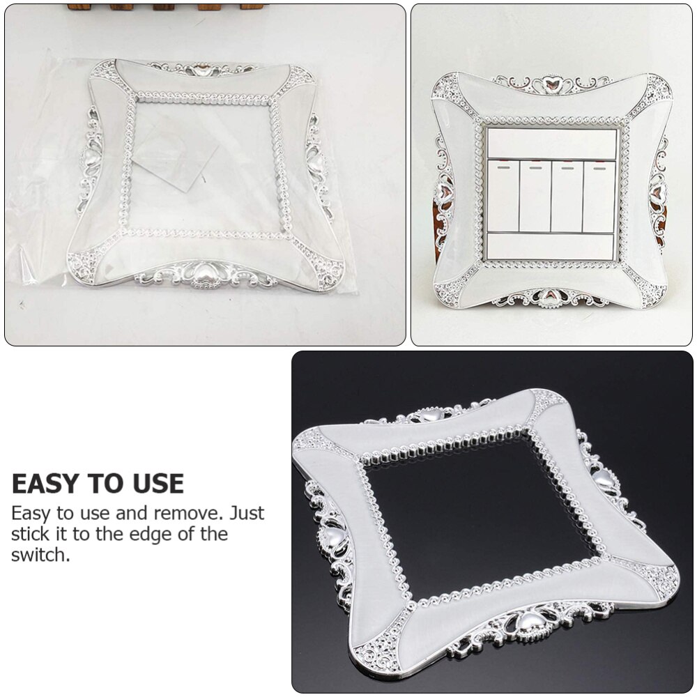 3Pcs Resin Switch Protective Covers Simple Switch Decal Socket Switch Cover