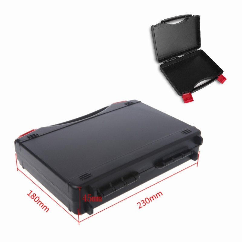 Tool Case Plastic Toolbox Draagbare Koffer Onderdelen Doos Hardware Accessoires Opslag Gereedschapskist Set Schroef Organizer Box: Geel & Zwart