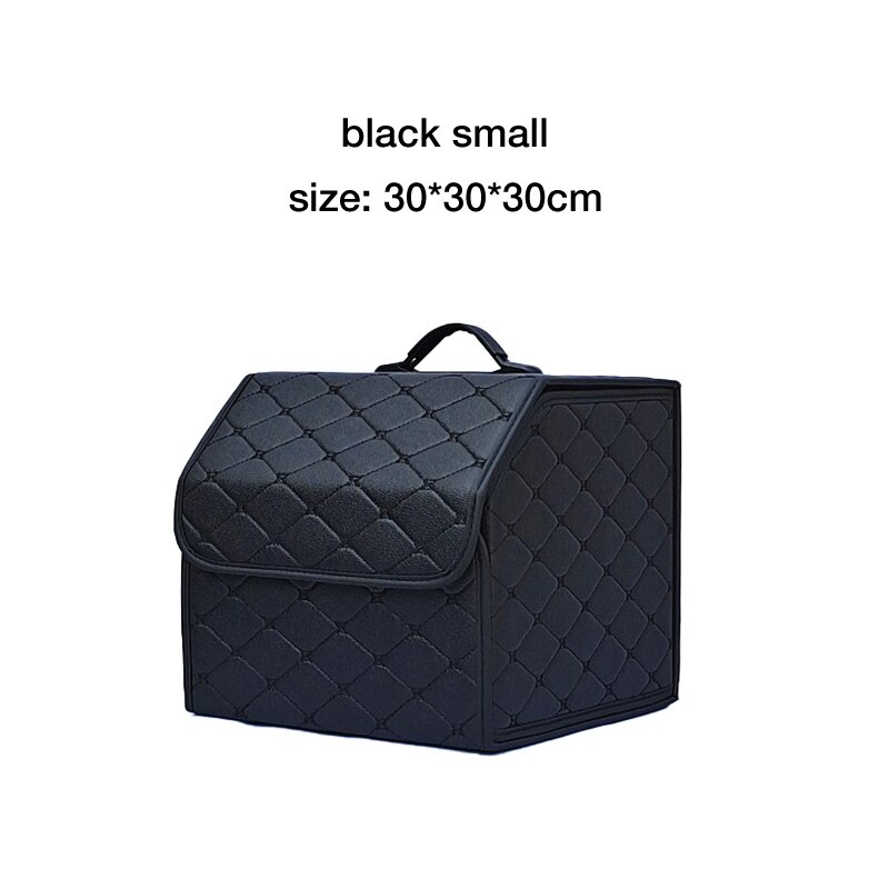 Multipurpose Collapsible Car Trunk Storage Organizer With Lid Portable Car Storage Bag Car Trunk Organizer: black S
