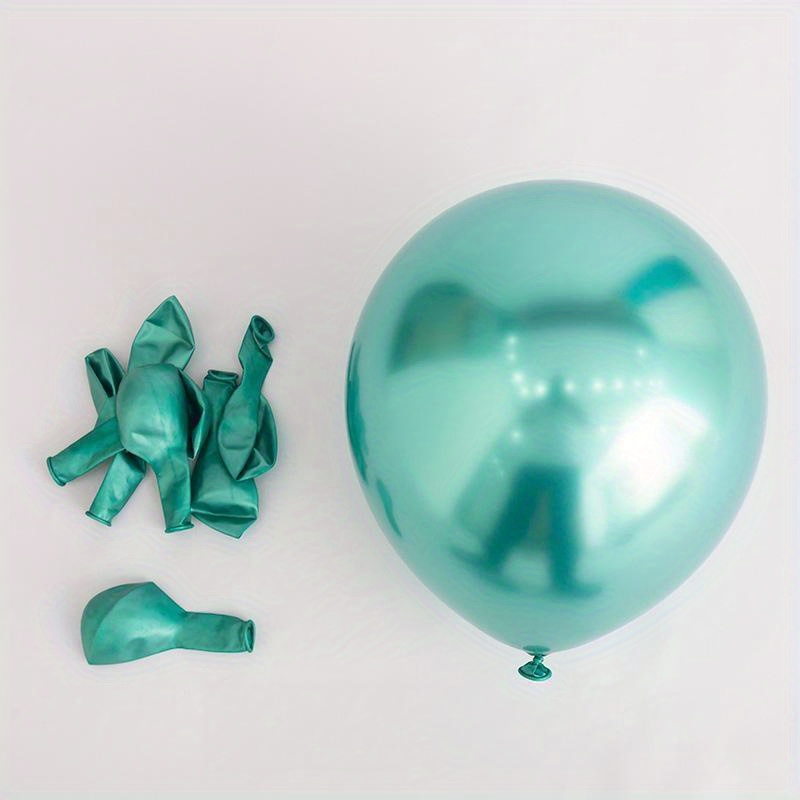 10/30/50 Uds. Globos metálicos de varios colores, globos de látex cromado de 10 pulgadas para decoración de de cumpleaños, boda, Baby Shower: iridescent / O