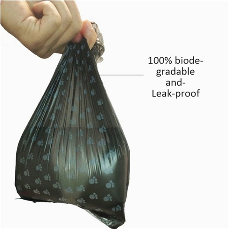 Dog Toilet Bag Pet Garbage Bag Biodegradable Outdoor Carrier Stand Dispenser Cleaning Pet Accessories 50 Rolos = 750 Pcs