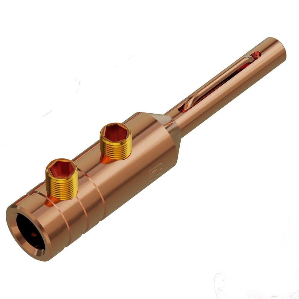 Monoaudio B80 99.998% connecteur de fiche banane en cuivre pur rouge plaqué or/Rhodium, prise de câble Audio pour haut-parleur: 1Pcs B80