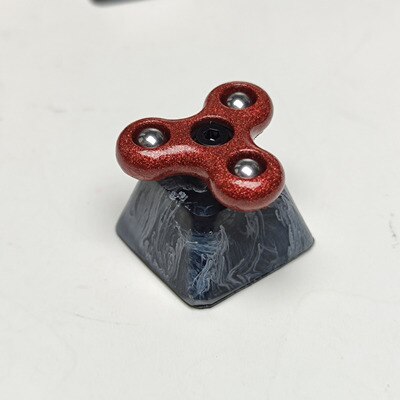 Keycap Personality Fidget Spinner Resin Keycap For Cherry Mx Switch Mechanical Gaming Keyboard Blue Black Keycaps 1pc: 6