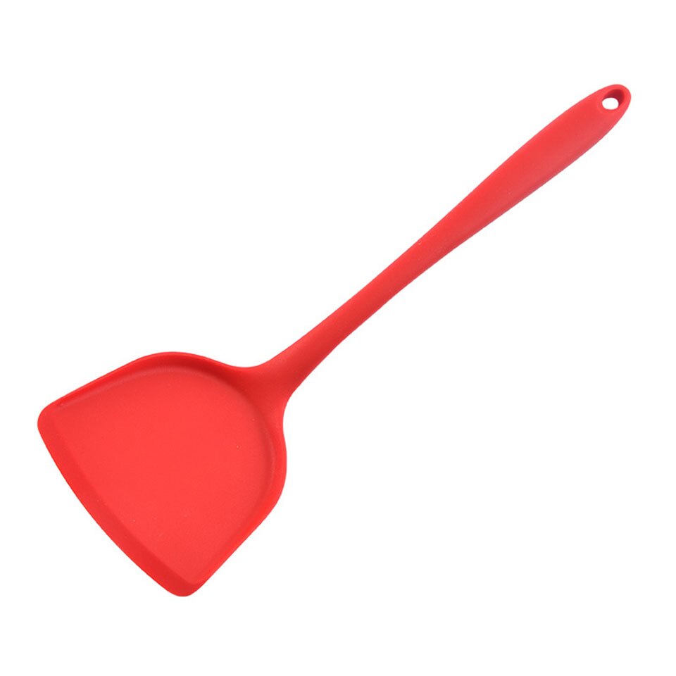 Espátula Flexible de silicona para hornear 600 ° F, de goma antiadherente, resistente al calor, para cocinar en la cocina: Red