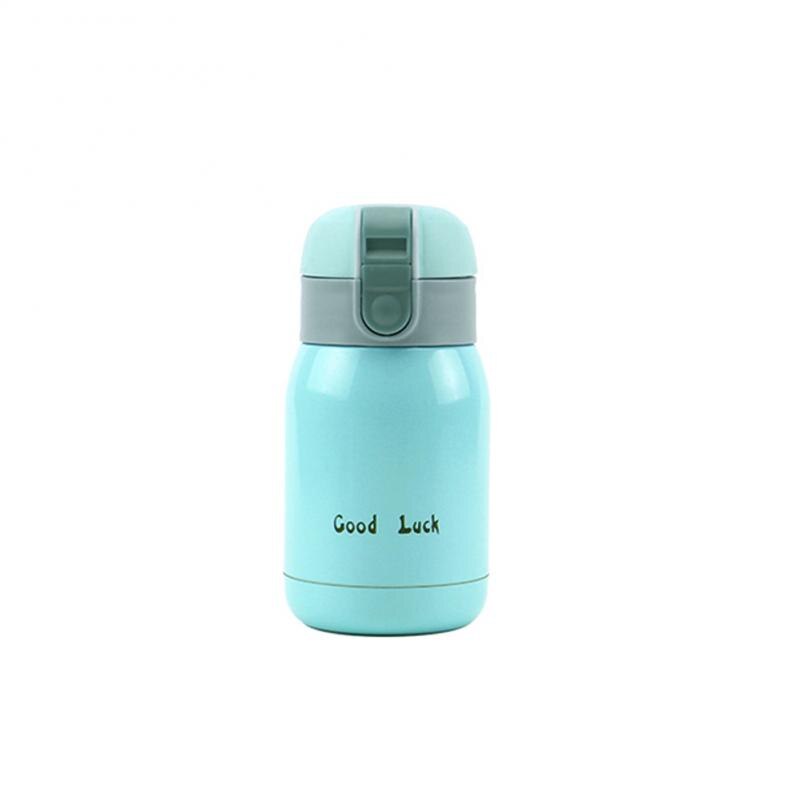 Nueva , Mini taza de café portátil que rebota de acero inoxidable, taza de vacío de para el coche, termo de viaje a prueba de fugas: Azul