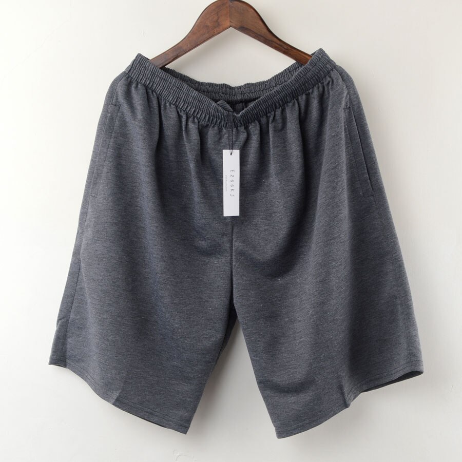 Stor storlek shorts herr solid baggy lösa elastiska shorts bomull casual plus size shorts extra stora stora plus storlek 4xl 5xl 6xl 7xl