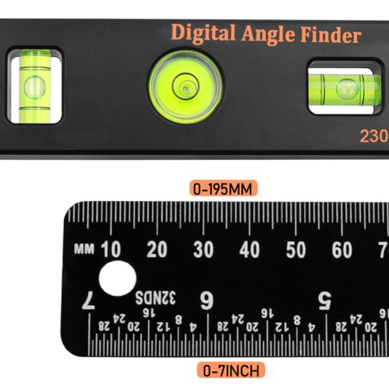 Localizador de ángulo Digital 4 en 1, regla transportador, nivel de espíritu, goniómetro Digital con nivel, pantalla LCD, reglas con escala