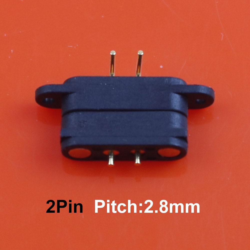 JCD 1Pair Waterproof Magnetic Pogo Pin Connector 2 3 4 5 Pin Male Female Spring Loaded 2A 36V DC Power Socket Charge Probe: green