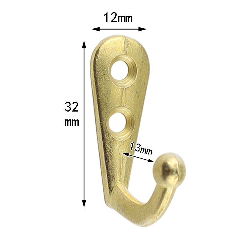 10 stücke Jahrgang Antiken Zink Legierung Tür Schlafzimmer Haken Aufhänger Haken für Kleidung Mantel Hütte Tasche Handtuch Aufhänger Badezimmer Zauberstab haken Gestell: Gold