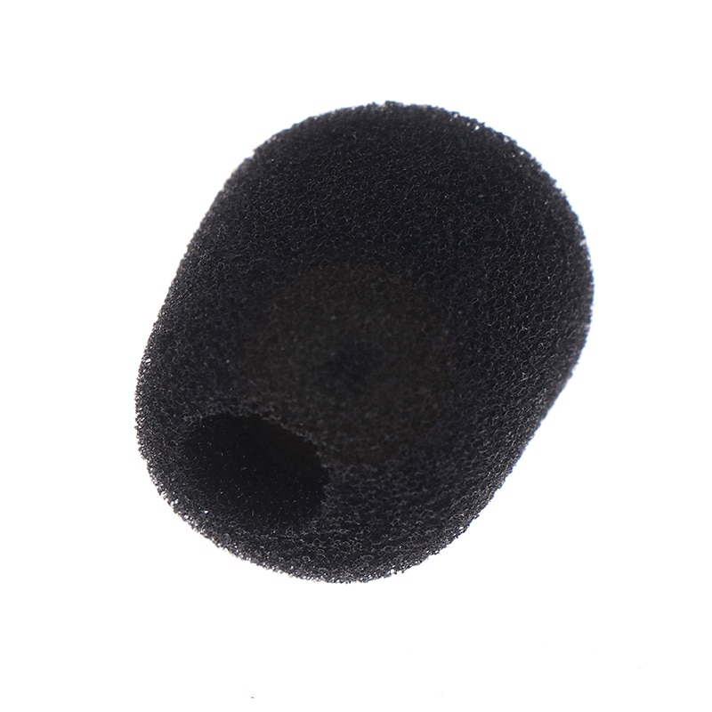 10Pcs Headset Vervanging Foam Microfoon Cover Telefoon Headset Mic Cover Microfoon Voorruit Windshied Headset Foam 25*8Mm