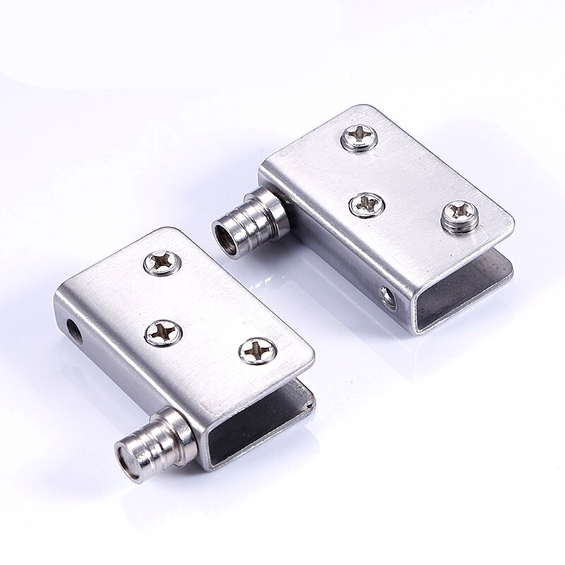 1/2/4pcs Stainless Steel for 5-8mm Glass Door Glass Pivot Clamps Door Hinges AUG889