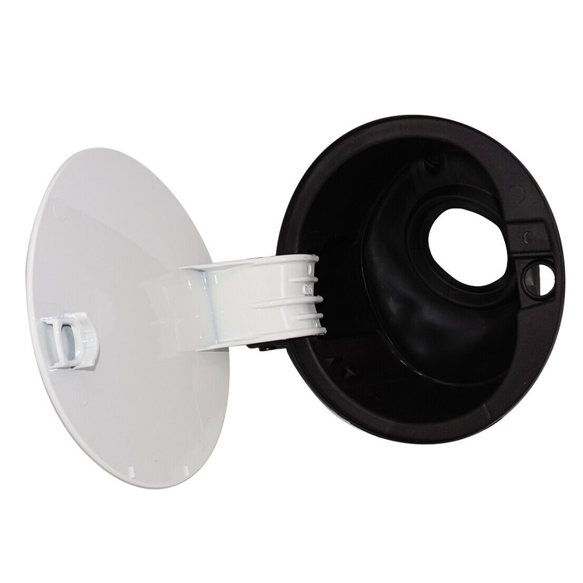 Silver Fuel Tank Cover Gas Cover Flap Door Fuel Filler Flap Gas Lid Tank Cover Cap Switch For VW For Polo