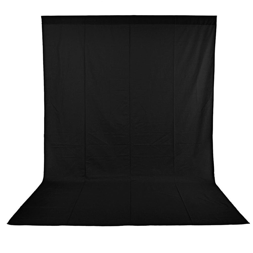 160 * 200cm Photo Backdrops Photography Studio Background 100% Nonwoven Lighting Studio Screen for Photography, Video and TV: black