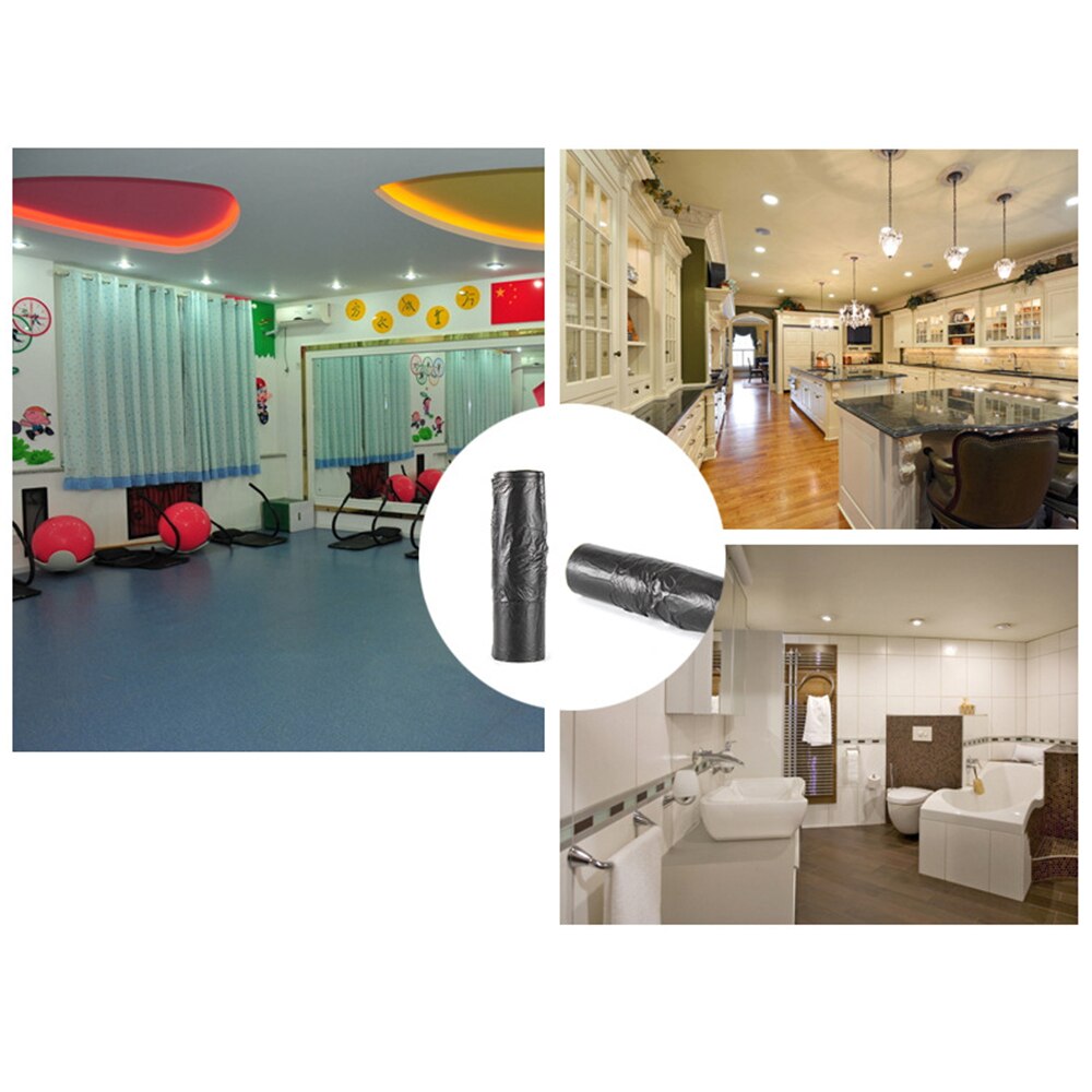 100 Pcs Schwarz Große Müll Tasche Einweg Täglichen Müll Tasche mit Griff Einzelhandel Supermarkt Einkaufen Lebensmittel Verpackung Taschen