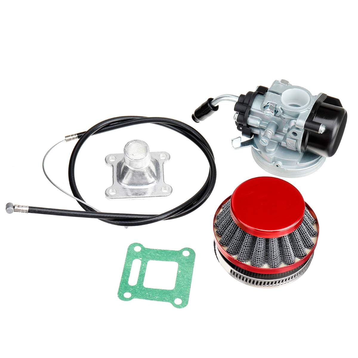 6 Stks/set Carb Carburateur Met Luchtfilter Pakking Voor 47cc 49cc Pocket Bike Mini Moto Atv Quad