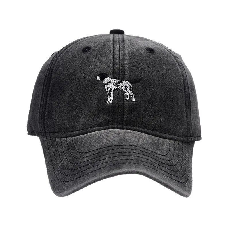 Gorra de béisbol con bordado de perro de dibujos animados para hombre y mujer, gorro ajustable, Snapback, para exteriores, para las cuatro estaciones, 11