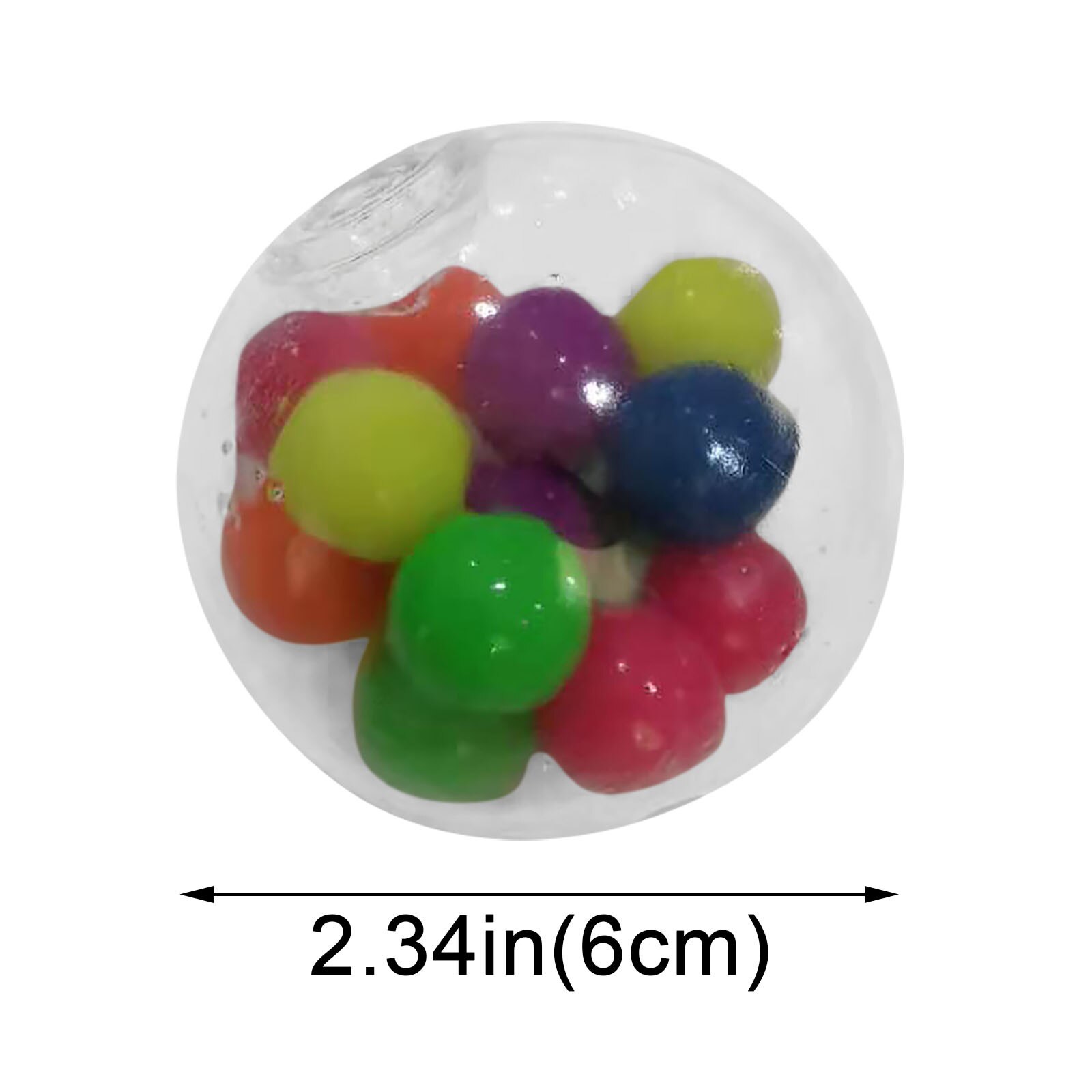 1 stücke Klar betonen Bälle Bunte Ball Autismus Stimmung quetschen Gesunde Spielzeug Lustige Gerät entlüften Spielzeug freundlicher Erwachsene betonen Linderung spielzeug