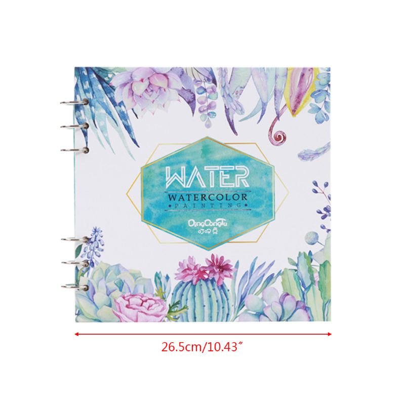 300g/m2 Watercolor Paper 20 Sheet Painted Water Color Painting Book U4LD: F