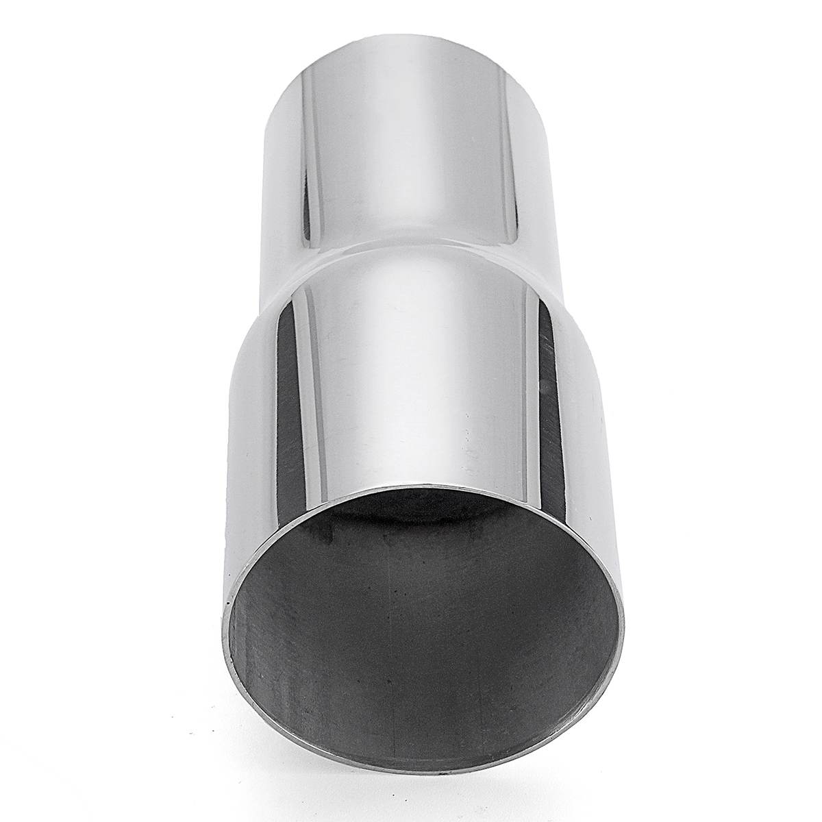 Pair Universal 50-57mm Car Exhaust Reducer Connector Pipe Tube 2"-2.25" Exhaust Pipe Connector Adapter Tube