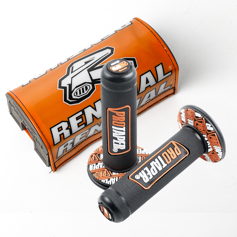 Powermotor 5-Farben-Moto-Cross-Lenkerpolster, Brustschutz, Motorrad, für Vermietung 1–/8 Moto MX Schmutz Fahrrad Moto Accesorios: Weiß