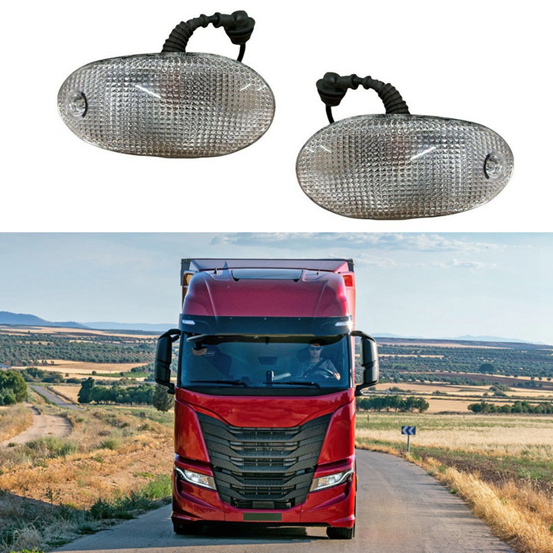 Luz LED para parasol de camión, marcador de luz para Iveco Eurocargo Tector Stralis 504047265, 24V, 2 piezas