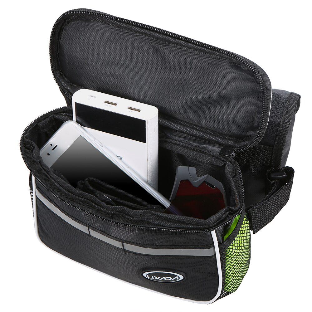 Lixada Fietsen Fiets Top Tube Bag Bike Fiets Tas Met Rain Cover Waterdicht Berg Fiets Frontframe Fietstas Pack