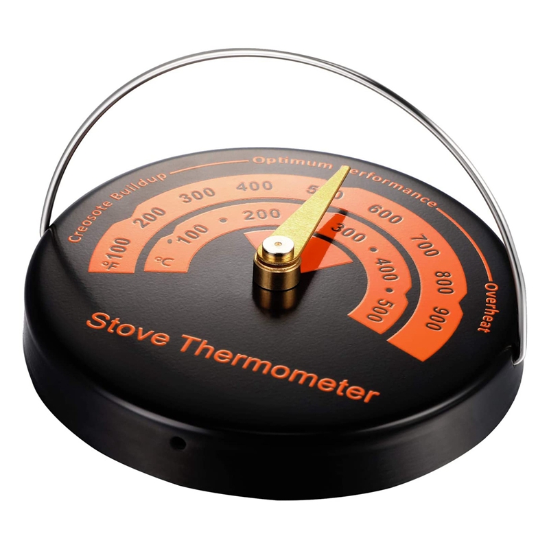 Magnetische Kachel Thermometer Hout Brander Top Thermometer Kachel Temperatuur Meter Kachel Rookkanaal Thermometer