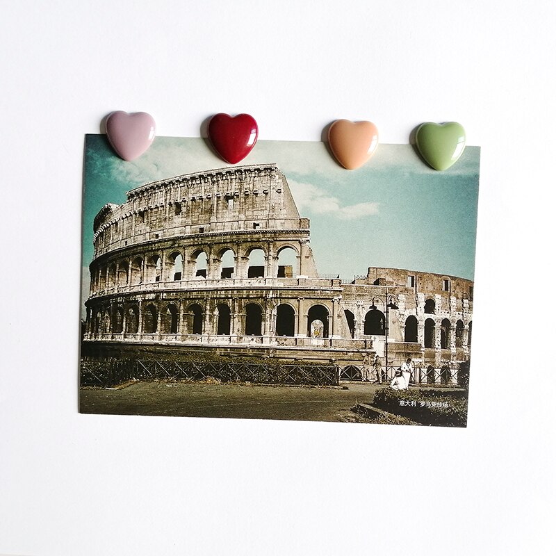 10PCS kleine koelkast magneet liefde hart leuke mini magneten 18mm magnetische Stickers voor koelkast en kantoor Whiteboard Home Decor