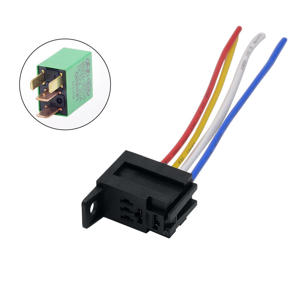 1PC THREE TYPES 12V Car OMRON Power Relay Socket ( with terminal, with 4pins wires, with 5pins wires),relay optional